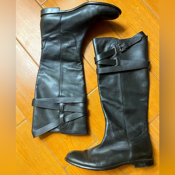 Black Leather Riding Boots,All Products : American Fashion Style Bags On Sale